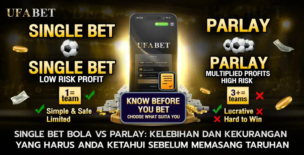Kelebihan dan Kekurangan Taruhan Pertandingan Tunggal dan Taruhan Parlay