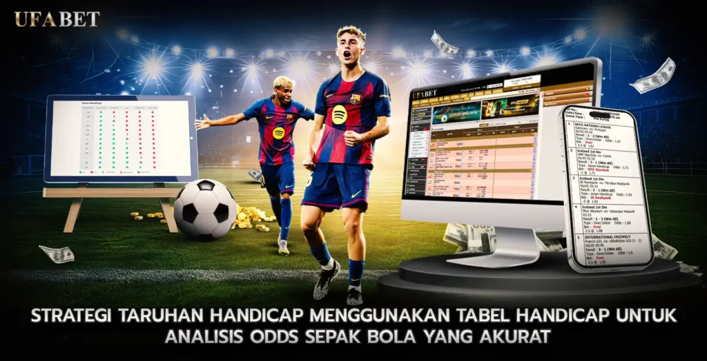 Strategi Taruhan Handicap Menggunakan tabel handicap
