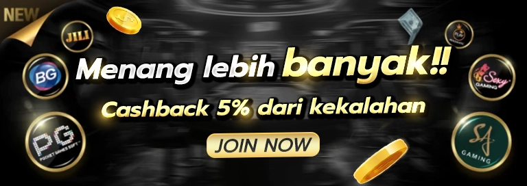 รูปที่ 2 Menang lebih banyak!! Cashback 5_ dari kekalahan