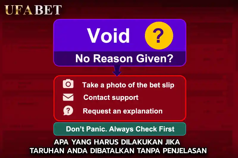 Apa yang Harus Dilakukan Jika Taruhan Anda Dibatalkan Tanpa Penjelasan