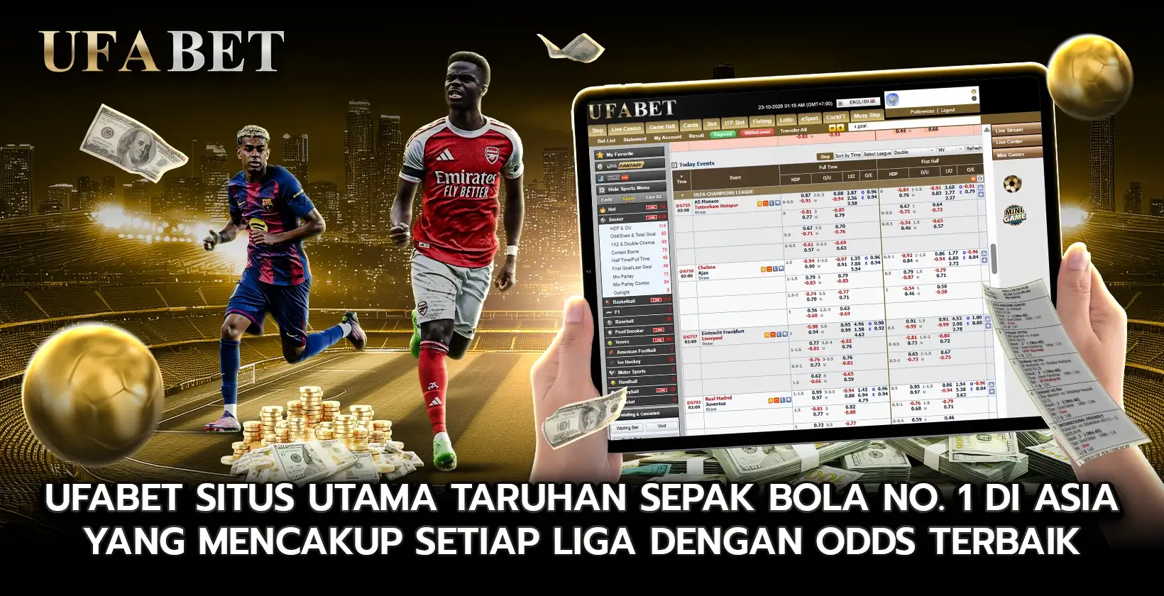 UFABET Situs Utama Taruhan Sepak Bola No.1 di Asia yang mencakup setiap liga dengan odds terbaik